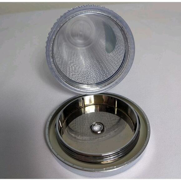 2014 Starbucks Cold Cup Coffee Pebble Studded Green Dot 16 oz Tumbler Silver Lid - Picture 2 of 4